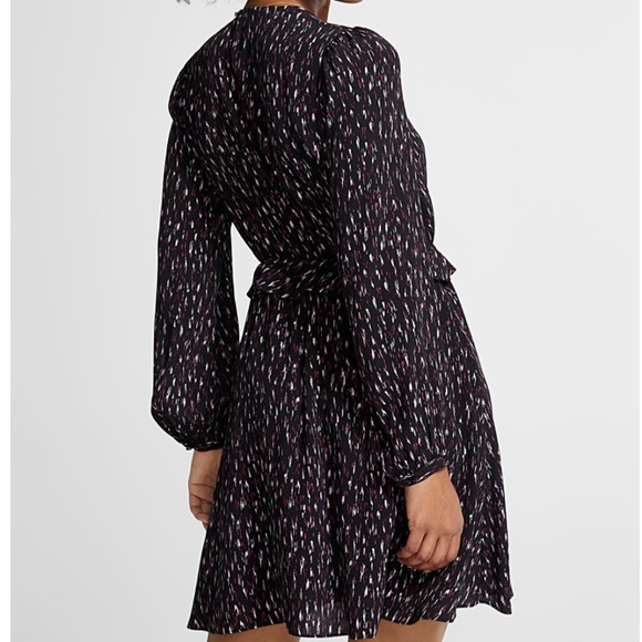 Scotch & Soda In Bloom ruffled edging crossover long sleeve dress NWT - Picture 2 of 15